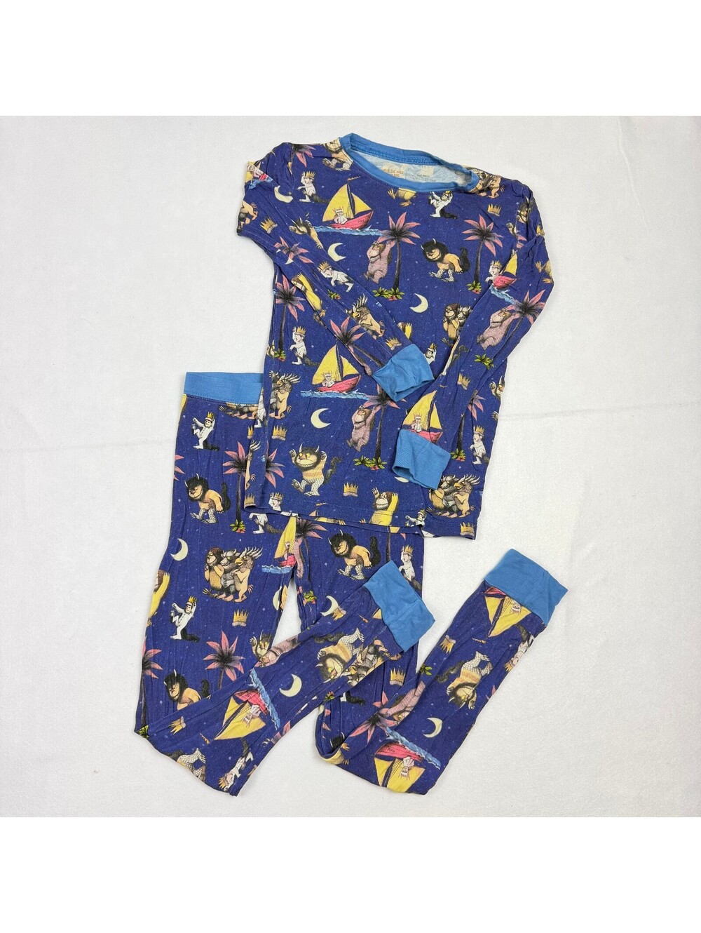 Little Sleepies Where the Wild Things Are Two Piece Pajama Size 7/8 Max Bamboo